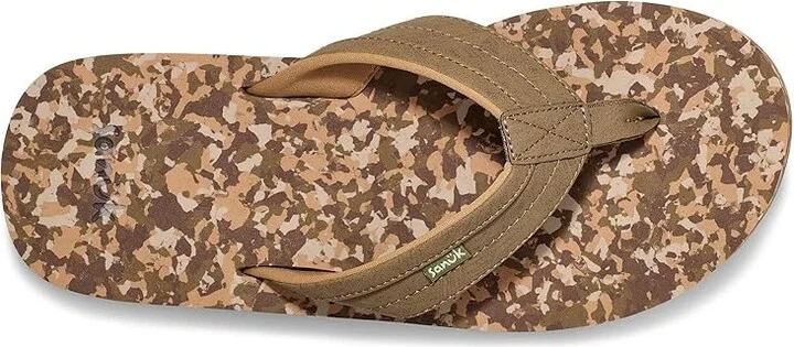 Sanuk Ziggy Soft Top Men's Shoes Khaki : 8 D - Medium, Synthetic - Image 2