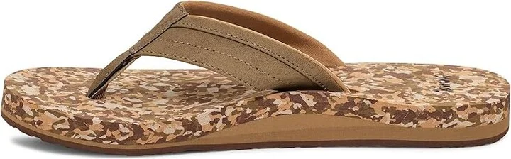 Sanuk Ziggy Soft Top Men's Shoes Khaki : 8 D - Medium, Synthetic - Image 4