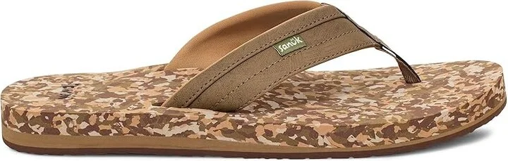 Sanuk Ziggy Soft Top Men's Shoes Khaki : 8 D - Medium, Synthetic - Image 5