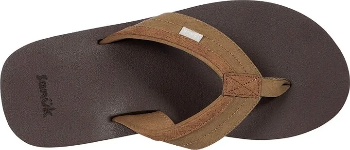 Sanuk Ziggy Soft Top Men's Shoes Tan : 9 D - Medium, Synthetic - Image 2