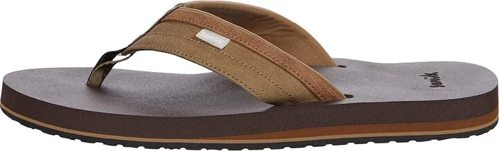 Sanuk Ziggy Soft Top Men's Shoes Tan : 9 D - Medium, Synthetic - Image 6