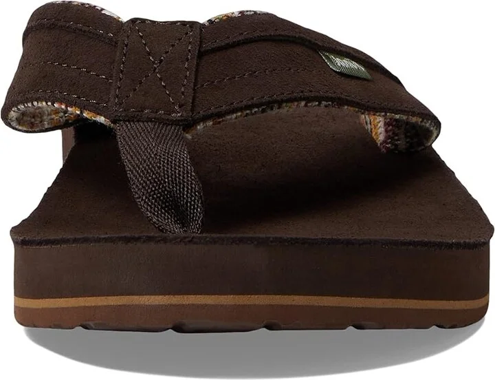 Sanuk Ziggy ST Suede Men's Shoes Brown : 7 D - Medium - Image 2