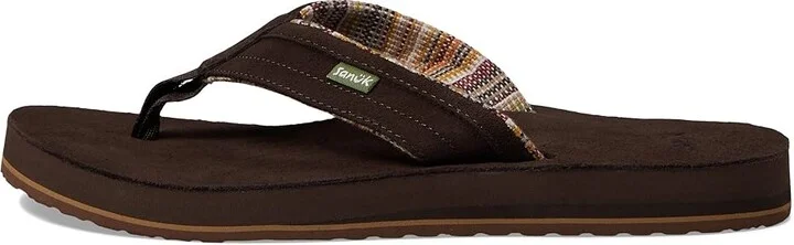 Sanuk Ziggy ST Suede Men's Shoes Brown : 7 D - Medium - Image 5