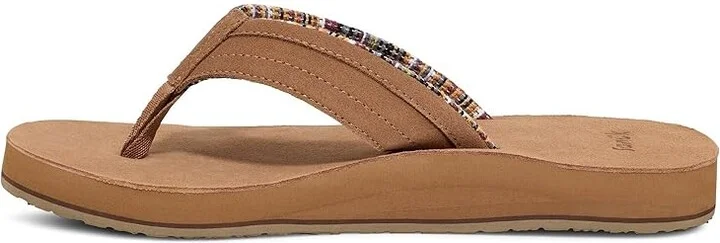 Sanuk Ziggy ST Suede Men's Shoes Dark Tan : 7 D - Medium - Image 4