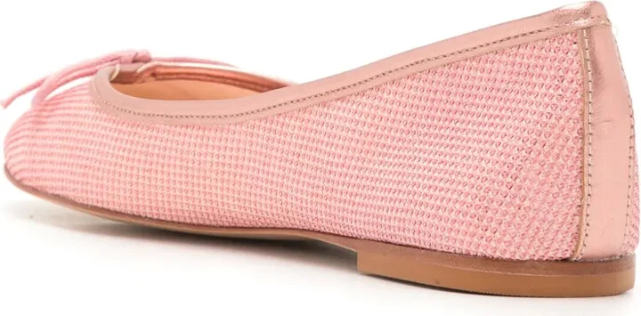 Sapatilha Sarita textured-leather ballet pumps - Image 3