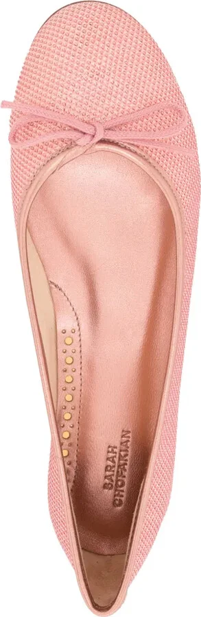 Sapatilha Sarita textured-leather ballet pumps - Image 4