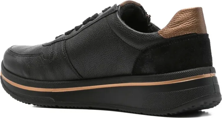 Sapporo leather zip-detail sneakers - Image 3
