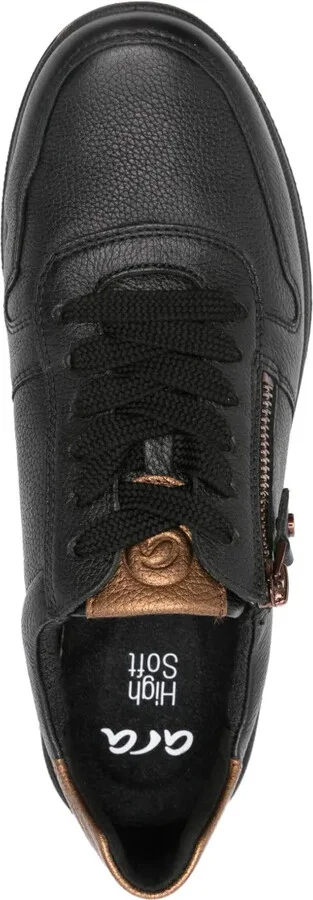 Sapporo leather zip-detail sneakers - Image 4