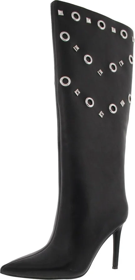 Saqap Womens Leather Knee-High Boots