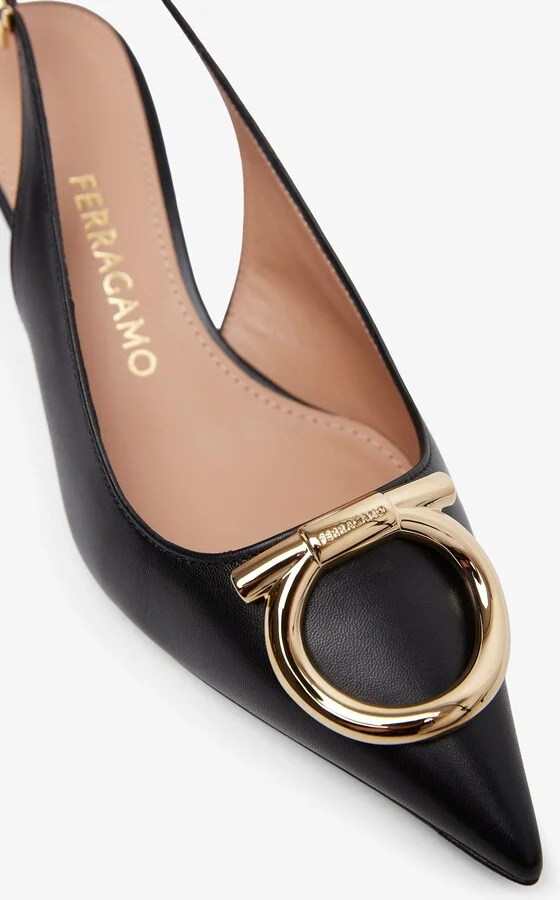 Sara 40 black sling pumps - Image 5