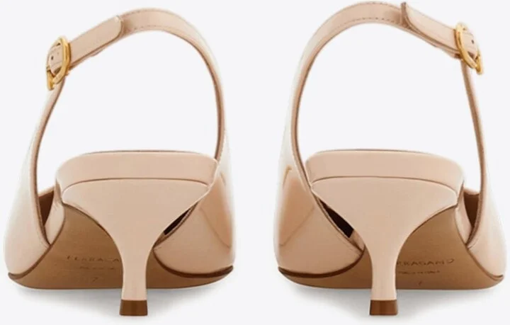 Sara 40 Maxi Gancini Slingback Pumps - Image 2