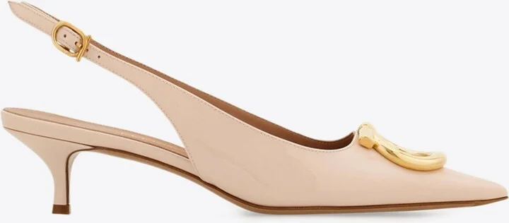 Sara 40 Maxi Gancini Slingback Pumps