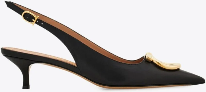 Sara 40 Maxi Gancini Slingback Pumps
