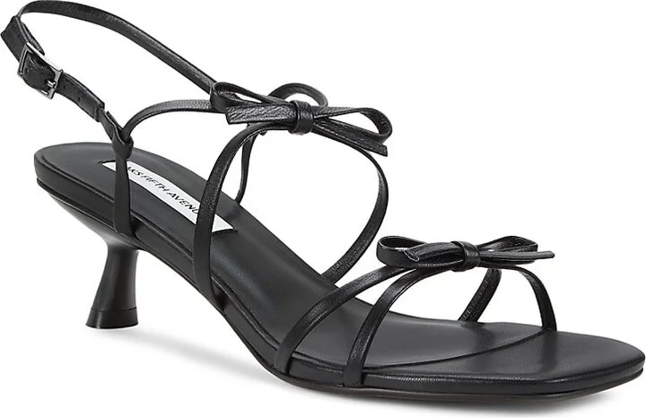 Sara 50MM Bow Leather Sandals - Image 2