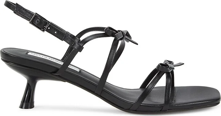 Sara 50MM Bow Leather Sandals