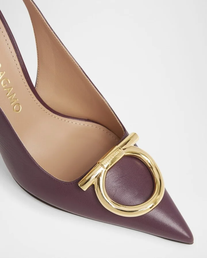 Sara 95mm Gancini Slingback Pumps - Image 2