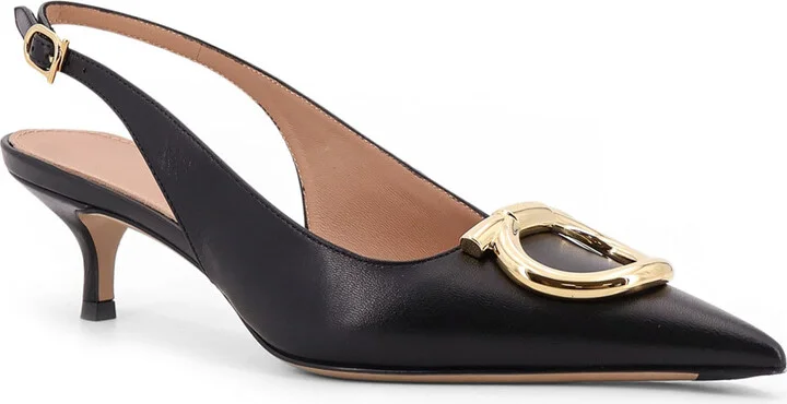 Sara Leather Décolleté With Gancini Detail - Image 2