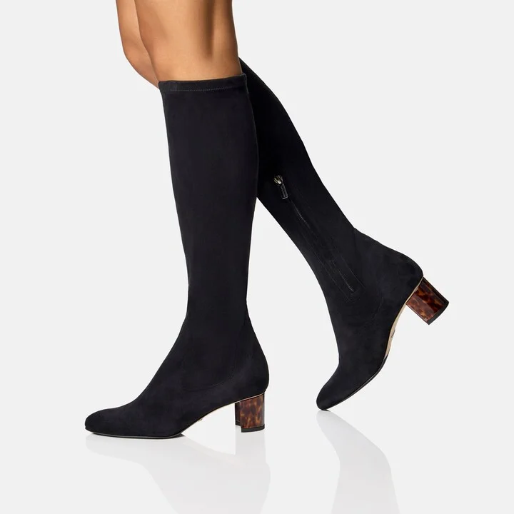 Sarah Flint Alexandra 50 Boot - Black Stretch Suede - Image 2