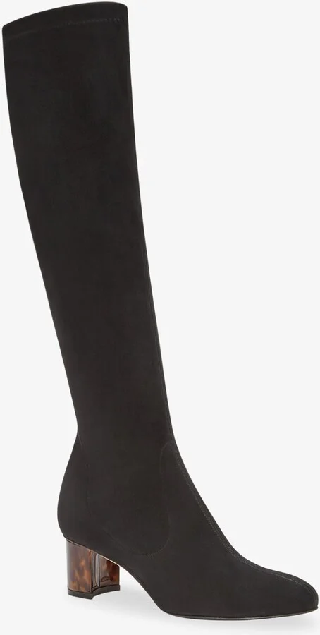 Sarah Flint Alexandra 50 Boot - Black Stretch Suede