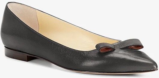 Sarah Flint Natalie Flat - Black Vachetta - Image 6