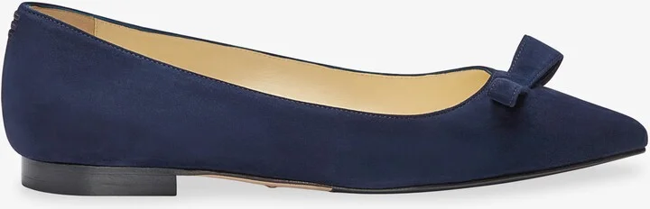 Sarah Flint Natalie Flat - Navy Suede - Image 2