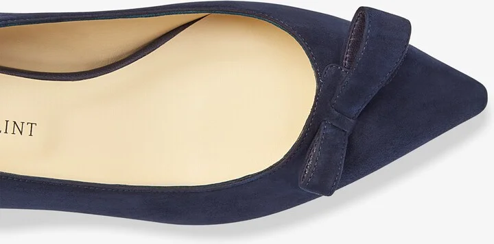 Sarah Flint Natalie Flat - Navy Suede - Image 4