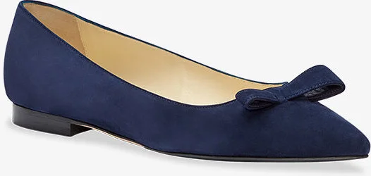 Sarah Flint Natalie Flat - Navy Suede - Image 6