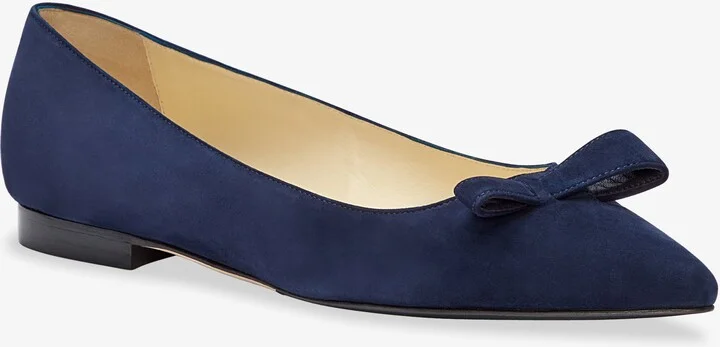 Sarah Flint Natalie Flat - Navy Suede