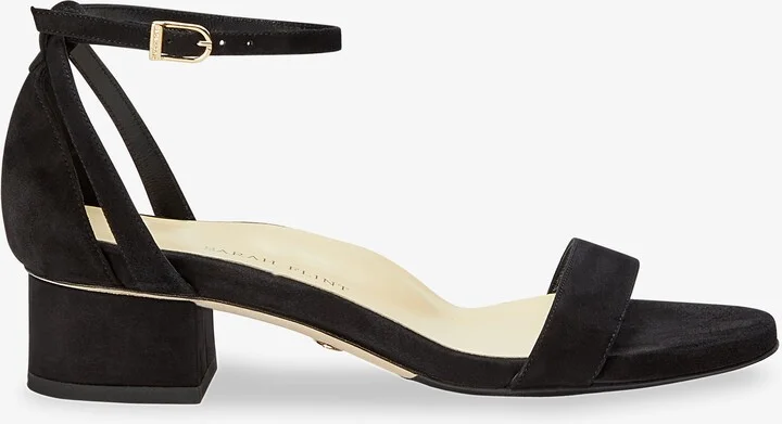 Sarah Flint Perfect Block Sandal 30 - Black Suede - Image 3