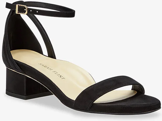 Sarah Flint Perfect Block Sandal 30 - Black Suede - Image 6