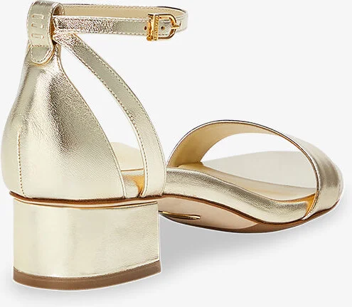 Sarah Flint Perfect Block Sandal 30 - Gold Nappa - Image 8