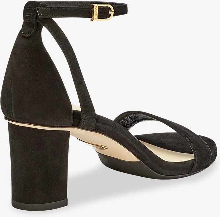 Sarah Flint Perfect Block Sandal 60 - Black Suede - Image 2