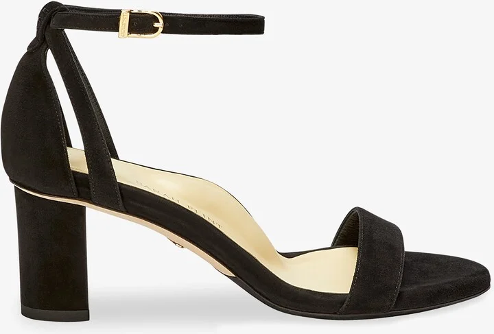 Sarah Flint Perfect Block Sandal 60 - Black Suede - Image 4