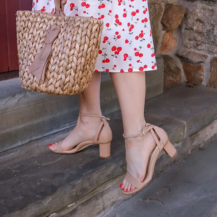 Sarah Flint Perfect Block Sandal 60 - Sand Calf - Image 2