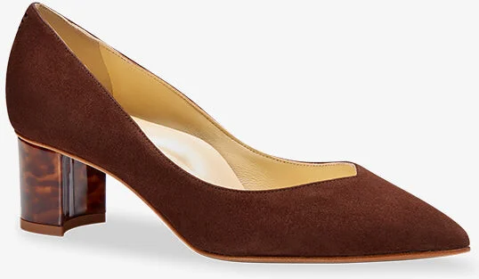 Sarah Flint Perfect Emma Pump - Espresso Suede - Image 6