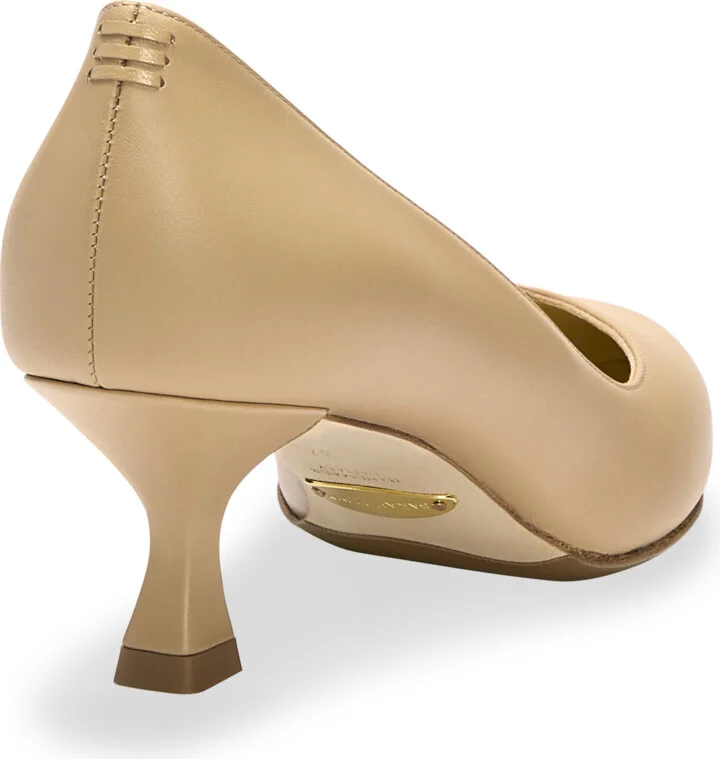 Sarah Flint Perfect Kitten Pump 50 - Sand Calf - Image 4