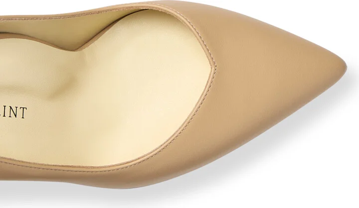 Sarah Flint Perfect Kitten Pump 50 - Sand Calf - Image 5