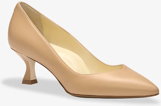 Sarah Flint Perfect Kitten Pump 50 - Sand Calf - Image 6