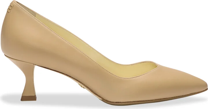 Sarah Flint Perfect Kitten Pump 50 - Sand Calf