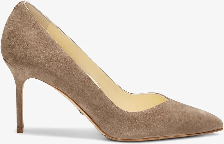 Sarah Flint Perfect Pump 85 - Taupe Suede - Image 3