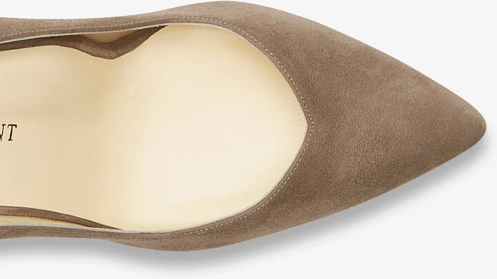 Sarah Flint Perfect Pump 85 - Taupe Suede - Image 4