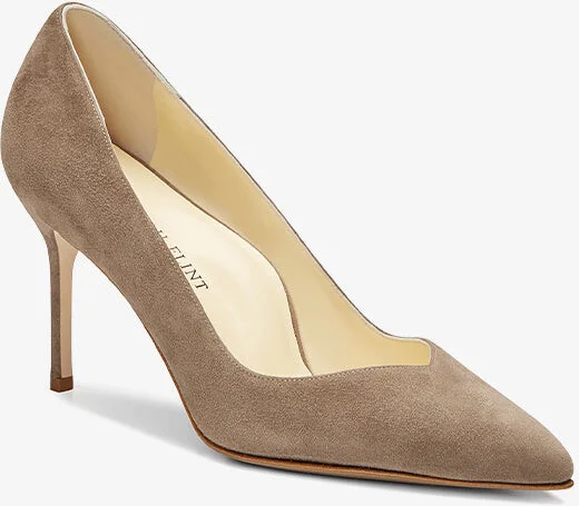 Sarah Flint Perfect Pump 85 - Taupe Suede - Image 5