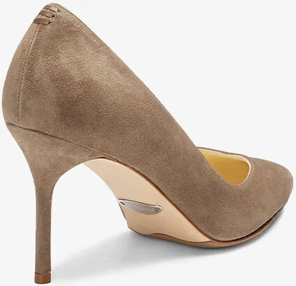 Sarah Flint Perfect Pump 85 - Taupe Suede - Image 7