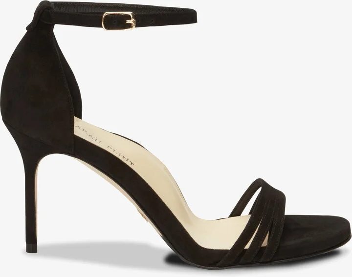 Sarah Flint Perfect Sandal 85 - Black Suede - Image 3