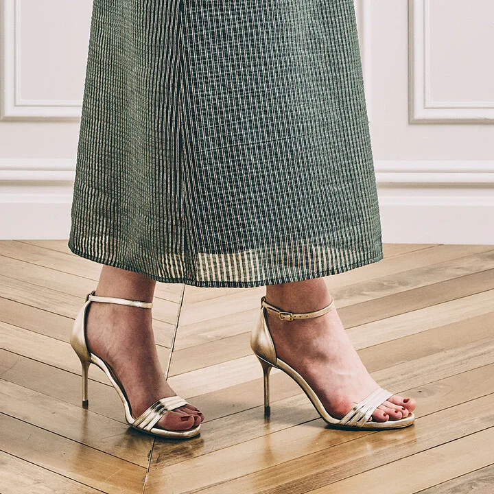 Sarah Flint Perfect Sandal 85 - Gold Nappa - Image 5