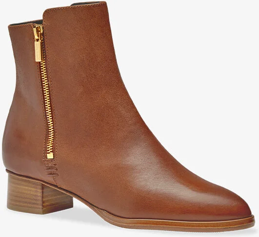 Sarah Flint Perfect Zip Bootie 30 - Saddle Vachetta - Image 5