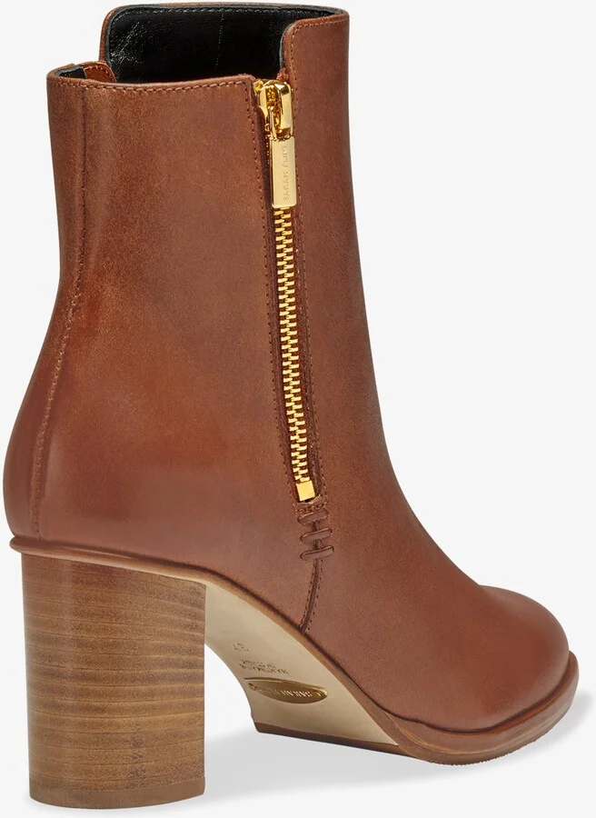 Sarah Flint Perfect Zip Bootie 70 - Saddle Vachetta - Image 3