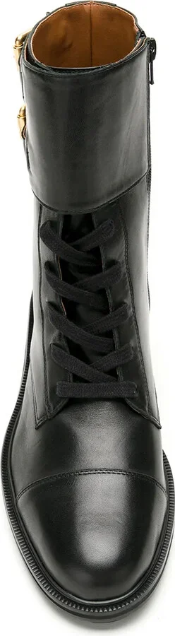 Sarah leather combat boots - Image 4