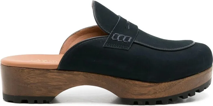 Sarah nubuck leather clogs