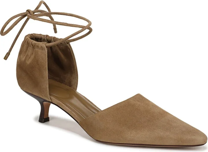Sarai Ankle Wrap d'Orsay Kitten Heel Pump